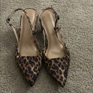 A New Day Brown Leopard Print Heels
